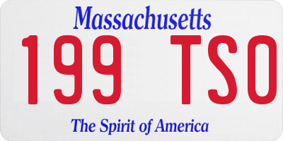 MA license plate 199TS0