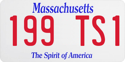 MA license plate 199TS1
