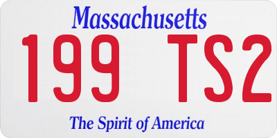 MA license plate 199TS2