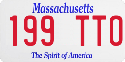 MA license plate 199TT0