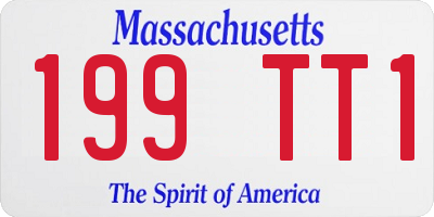MA license plate 199TT1