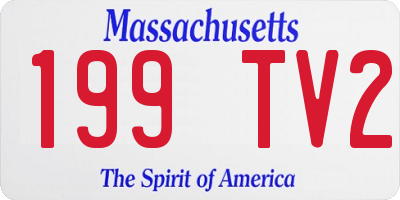 MA license plate 199TV2