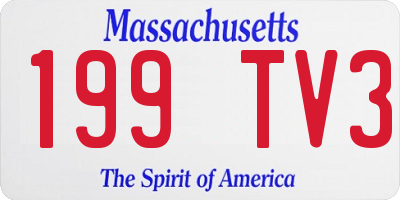 MA license plate 199TV3