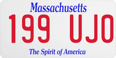 MA license plate 199UJ0
