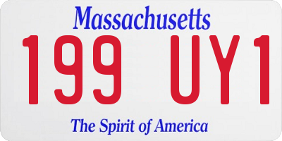 MA license plate 199UY1