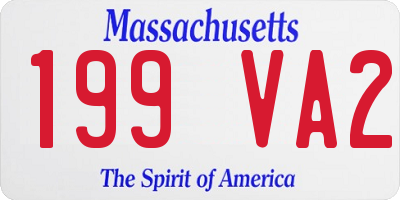 MA license plate 199VA2