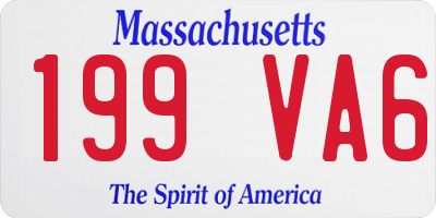 MA license plate 199VA6