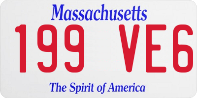 MA license plate 199VE6