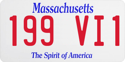 MA license plate 199VI1