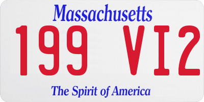 MA license plate 199VI2