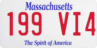 MA license plate 199VI4