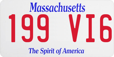 MA license plate 199VI6