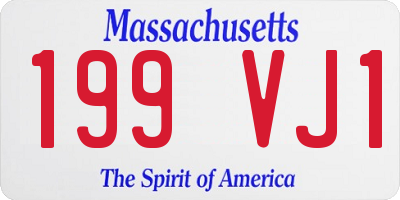 MA license plate 199VJ1
