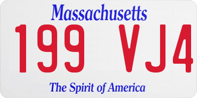 MA license plate 199VJ4