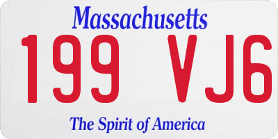 MA license plate 199VJ6