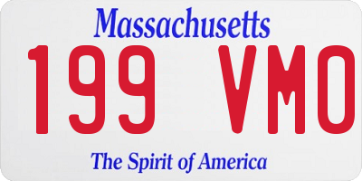 MA license plate 199VM0
