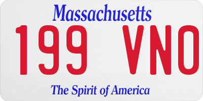 MA license plate 199VN0