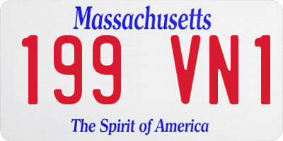 MA license plate 199VN1