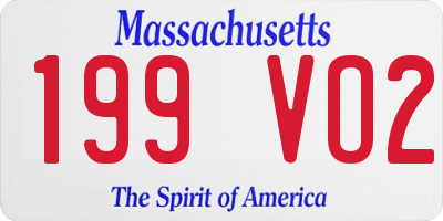 MA license plate 199VO2