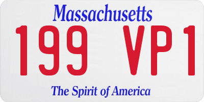 MA license plate 199VP1