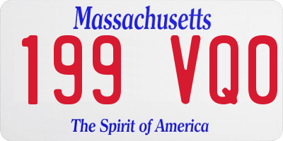 MA license plate 199VQ0