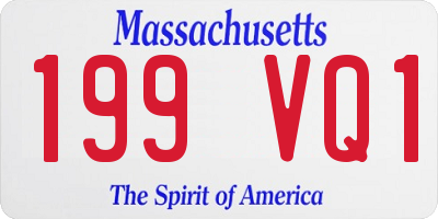 MA license plate 199VQ1