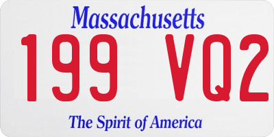 MA license plate 199VQ2