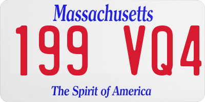MA license plate 199VQ4