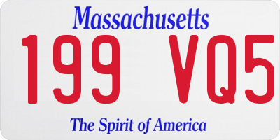 MA license plate 199VQ5