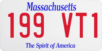 MA license plate 199VT1