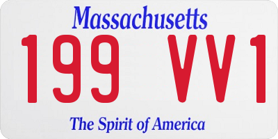 MA license plate 199VV1
