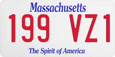 MA license plate 199VZ1