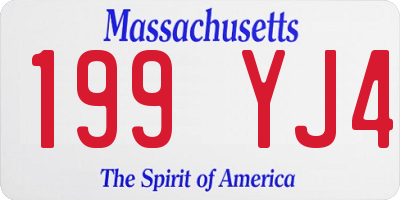 MA license plate 199YJ4