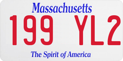 MA license plate 199YL2