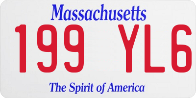 MA license plate 199YL6