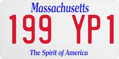 MA license plate 199YP1