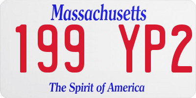 MA license plate 199YP2
