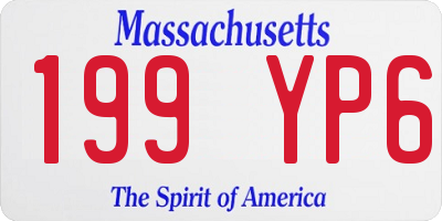 MA license plate 199YP6