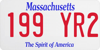 MA license plate 199YR2
