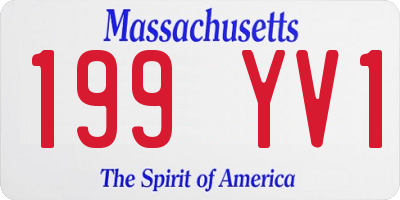 MA license plate 199YV1