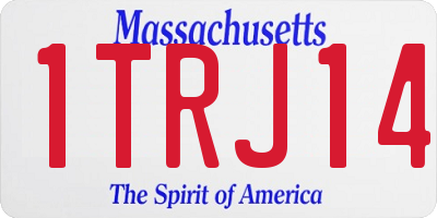 MA license plate 1TRJ14