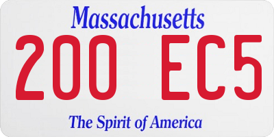 MA license plate 200EC5