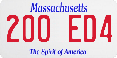 MA license plate 200ED4