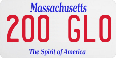 MA license plate 200GL0