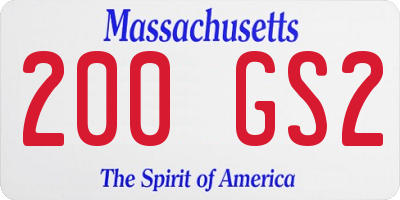 MA license plate 200GS2