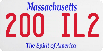 MA license plate 200IL2