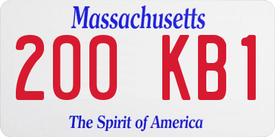 MA license plate 200KB1