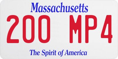 MA license plate 200MP4