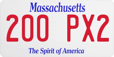 MA license plate 200PX2