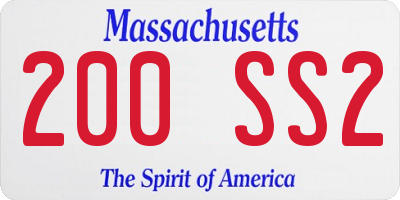 MA license plate 200SS2